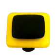 Border Collection Sunflower Yellow and Black Knob