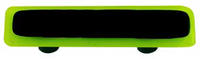 Spring Green Border Black Pull. Alum Post