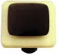 Border Collection French Vanilla and Black Knob