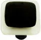 Border Collection White and Black Knob