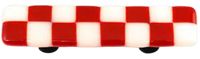 Li'l Squares Brick Red and White Pull