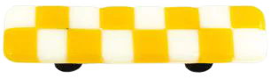 Li'l Squares Sunflower Yellow and White Pull