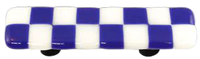 Li'l Squares Cobalt Blue and White Pull