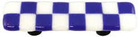 Li'l Squares Cobalt Blue and White Pull