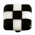 Li'l Squares Black and White Knob