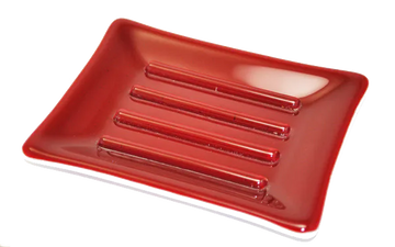 Solids Collection Red Soap Dish