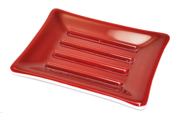 Solids Collection Red Soap Dish