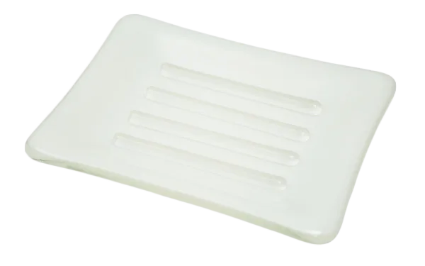 Solids Collection White Soap Dish