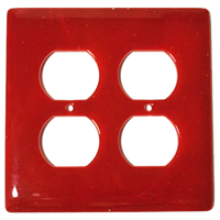 Brick Red 2 Gang Switchplate Double Duplex Outlet Plate Configuration