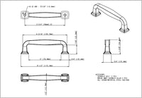 Fontana 96 mm cc Bar Pull 782-96MB