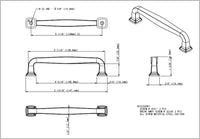 Fontana 128 mm cc Bar Pull 782-128MB