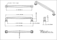 Fontana 12'' cc Appliance Pull 782-12SBZ