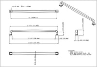Fontana 305 mm cc Bar Pull 782-305MB