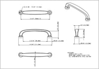 Weser 96 mm cc Bar Pull 410-96PC