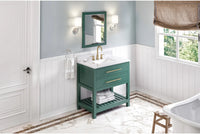 Wavecrest 36'' Forest Green Vanity VN2WAV-36-GN-NT
