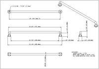 Griffin 18'' cc Appliance Pull 663-18MB