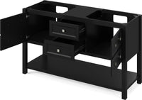 Adler 60'' Black Vanity, double bowl VN2ADL-60-BK-NT
