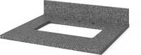 Addington 24'' Grey Vanity, Boulder Cultured Marble Vanity Top, undermount rectangle bowl VKITADD24GRBOR