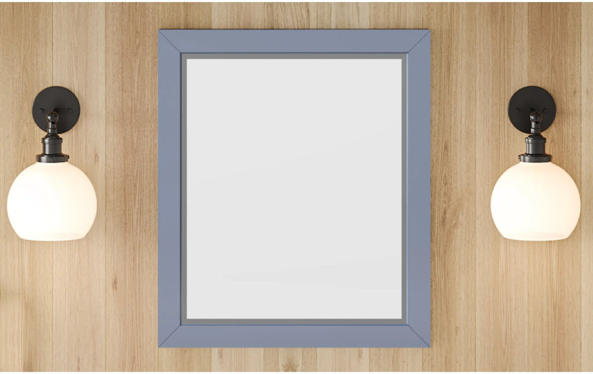 2nd Gen Cade Vanities 25 W x 1'' D x 28'' H Blue Steel Cade mirror MIR2CAD-24-BS