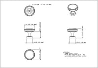 Jules 1-3/8'' Diameter Round Knob 132MB