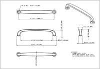 Weser 128 mm cc Bar Pull 410-128MB
