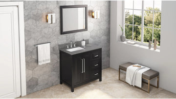Cade 36'' Vanity, left offset, undermount rectangle bowl