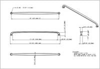 Weser 18'' cc Bar Pull 410-18PC