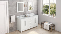 Cade 60'' White Vanity, double bowl VN2CAD-60-WH-NT