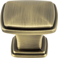 Milan 1 1-3/16'' Length Square Knob 1091AB