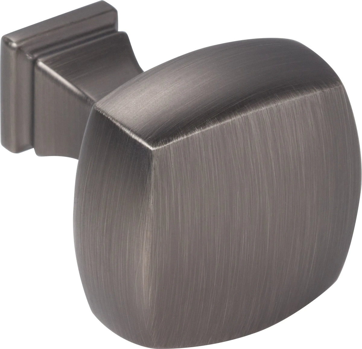 Jeffrey Alexander Audrey 1-1/8'' diam Square Knob 278BNBDL | Knobs.co