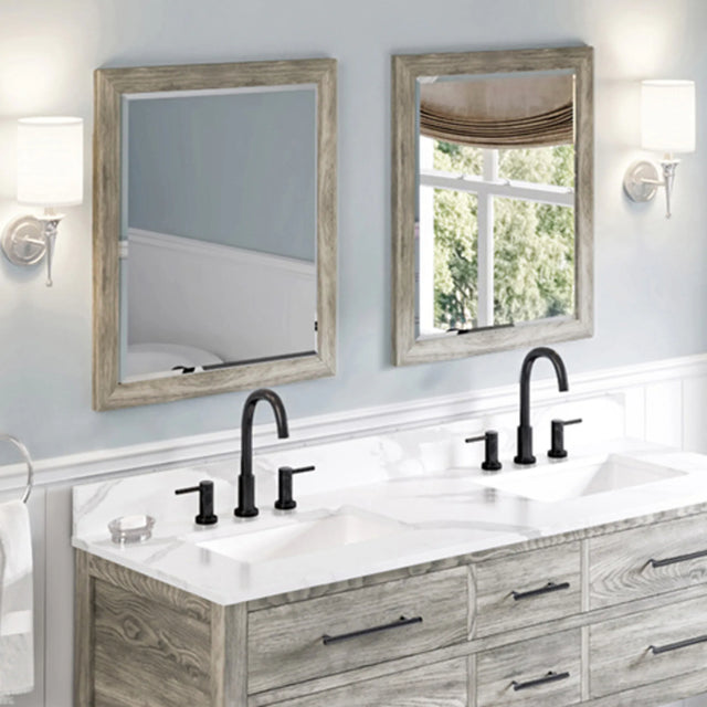 2nd Gen Cade Vanities 22'' W x 1'' D x 28'' H Weathered Grey Cade mirror MIR2CAD-22-WG