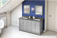 Addington 60'' Vanity, double bowl, two undermount rectangle bowls