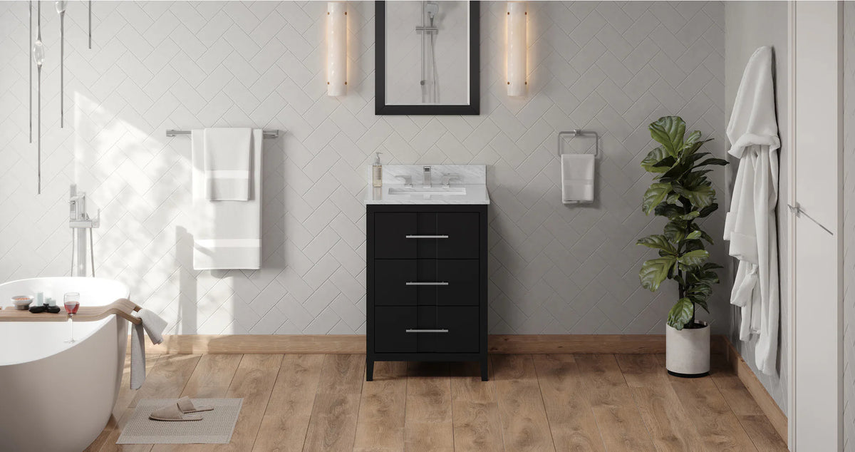 Katara 24'' Black Vanity VN2KAT-24-BK-NT