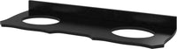 Clairemont 60'' Nutmeg Vanity, double bowl, -only Black Granite Vanity Top, two undermount oval bowls VKITCLA60NUBGO