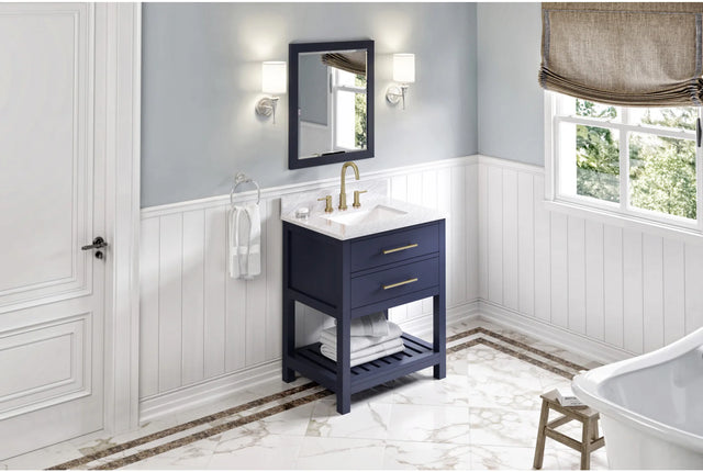 2nd Gen Cade Vanities 22'' W x 1'' D x 28'' H Hale Blue Cade mirror MIR2CAD-22-BL