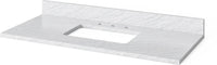 Chatham 48'' White Vanity, White Carrara Marble Vanity Top, undermount rectangle bowl VKITCHA48WHWCR