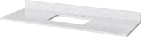 Chatham 60'' Chocolate Vanity, White Carrara Marble Vanity Top, undermount rectangle bowl VKITCHA60SCHWCR