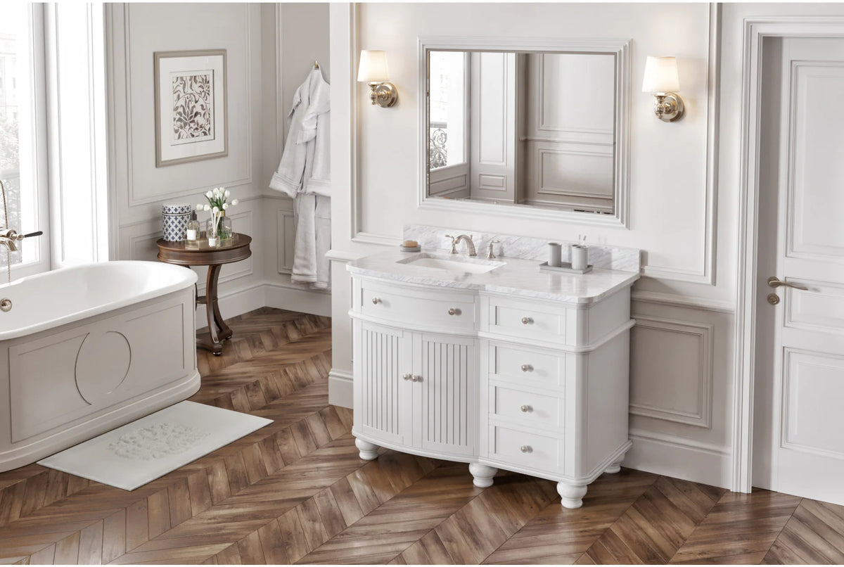 Compton 48'' White Vanity VN2COM-48-WH-NT