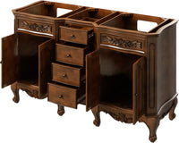 Clairemont 60'' Nutmeg Vanity, double bowl VN2CLA-60-NU-NT