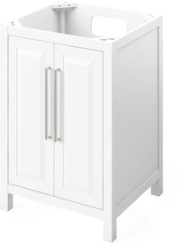 Cade 24'' White Vanity, Calacatta Vienna Quartz Vanity Top, undermount rectangle bowl VKITCAD24WHCQR