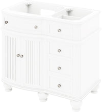 Compton 48'' White Vanity, -only Black Granite Vanity Top, undermount oval bowl VKITCOM48WHBGO