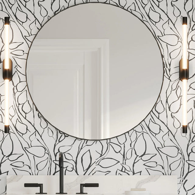 2nd Gen Metal Mirrors 30'' x 1'' Circular Metal Frame mirror