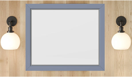 2nd Gen Cade Vanities 33'' W x 1'' D x 28'' H Blue Steel Cade mirror MIR2CAD-33-BS