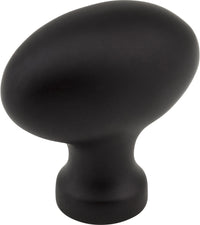 Lyon 1-9/16'' Length Oval Knob 3991BLK