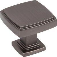 Renzo 1-1/4'' diam Square Knob 141BNBDL