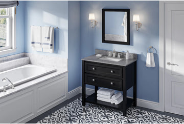 Adler 36'' Vanity, undermount rectangle bowl