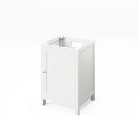 Astoria 24'' White Vanity, White Carrara Marble Vanity Top, undermount rectangle bowl VKITAST24WHWCR