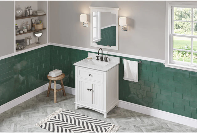 Savino 30'' White Vanity VN2SAV-30-WH-NT