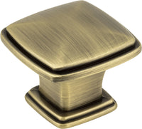 Milan 1-3/16'' Length Square Knob 1091AB