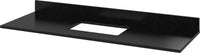 Chatham 60'' White Vanity, Black Granite Vanity Top, undermount rectangle bowl VKITCHA60SWHBGR